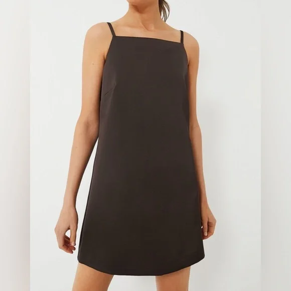 Tuckernuck | Dresses | Tuckernuck Satin Lara Mini Shift Dress Ladies Size 4  Chocolate Brown | Poshmark